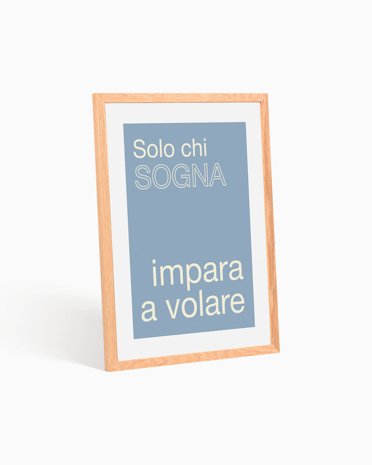 Poster Solo chi sogna impare a volare