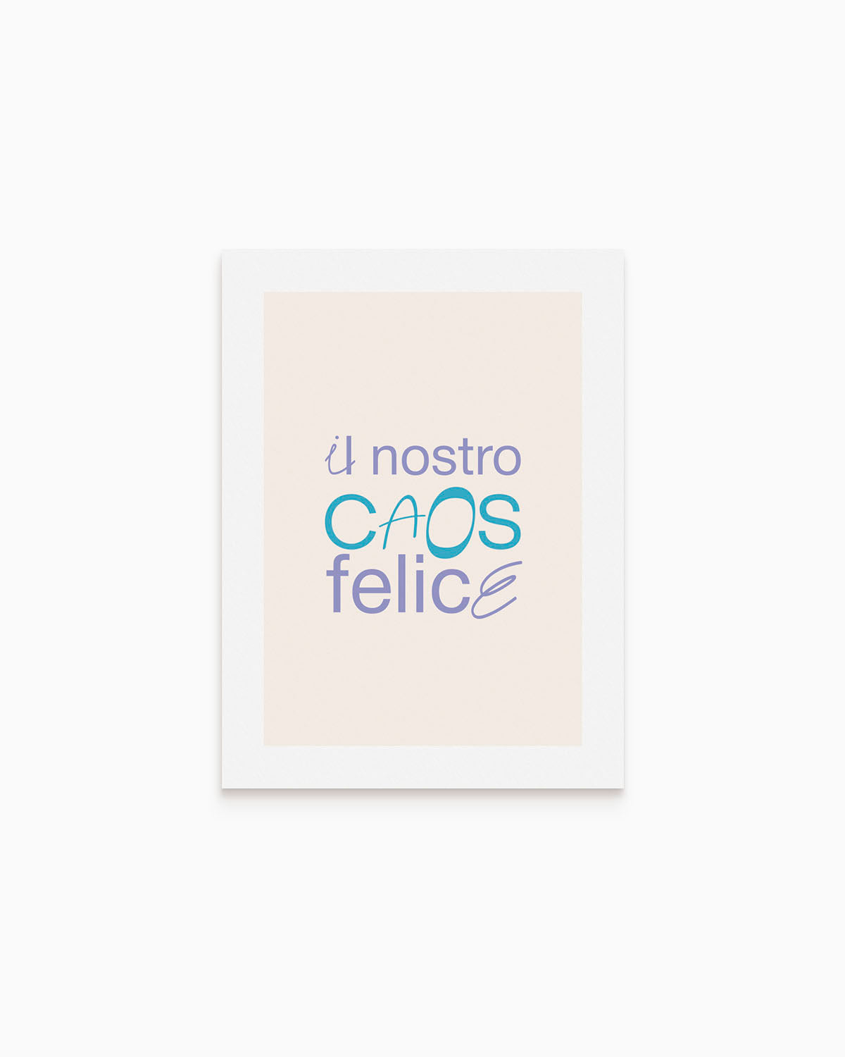 Poster Il nostro caos felice