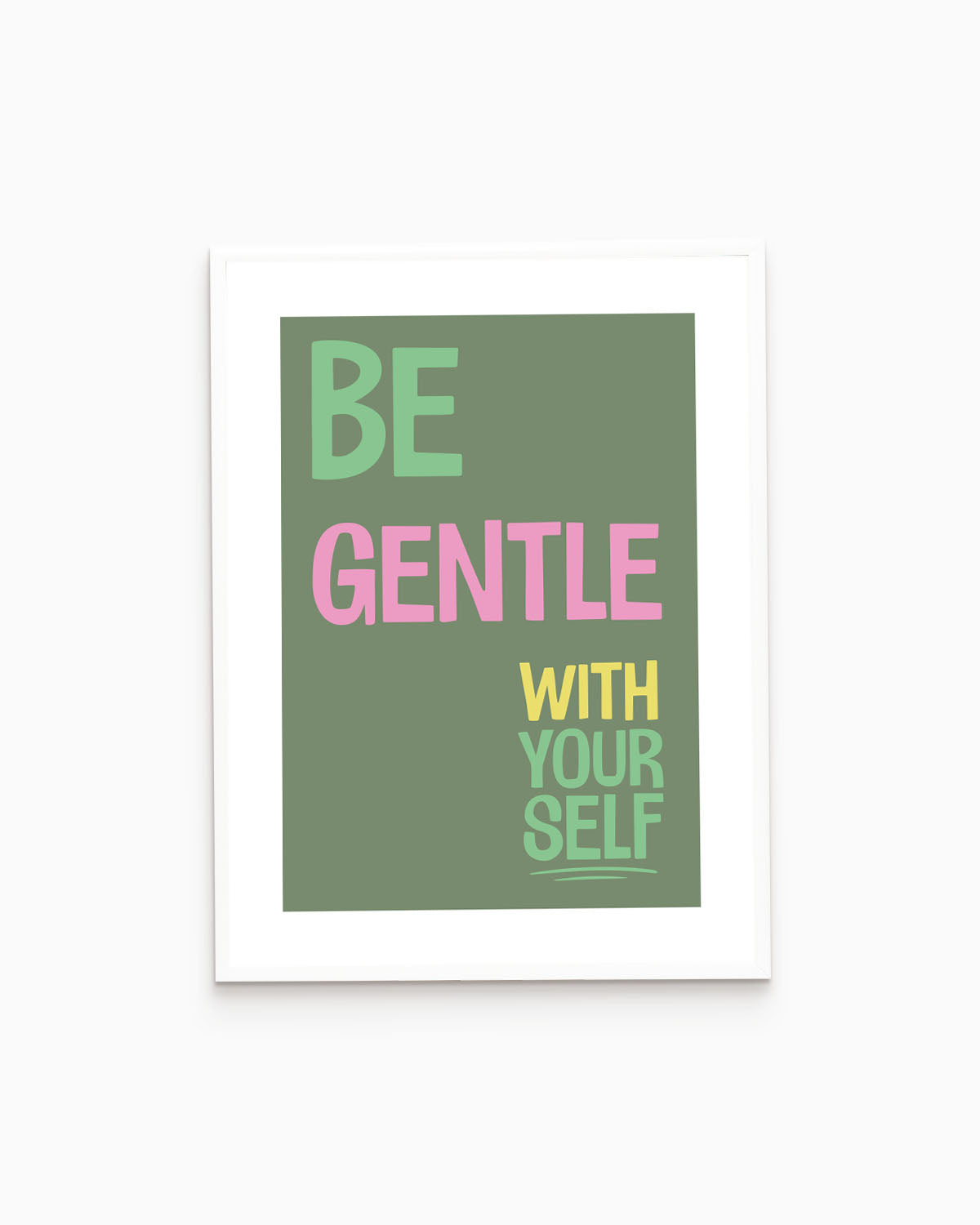 Poster Be Gentle With Yourself