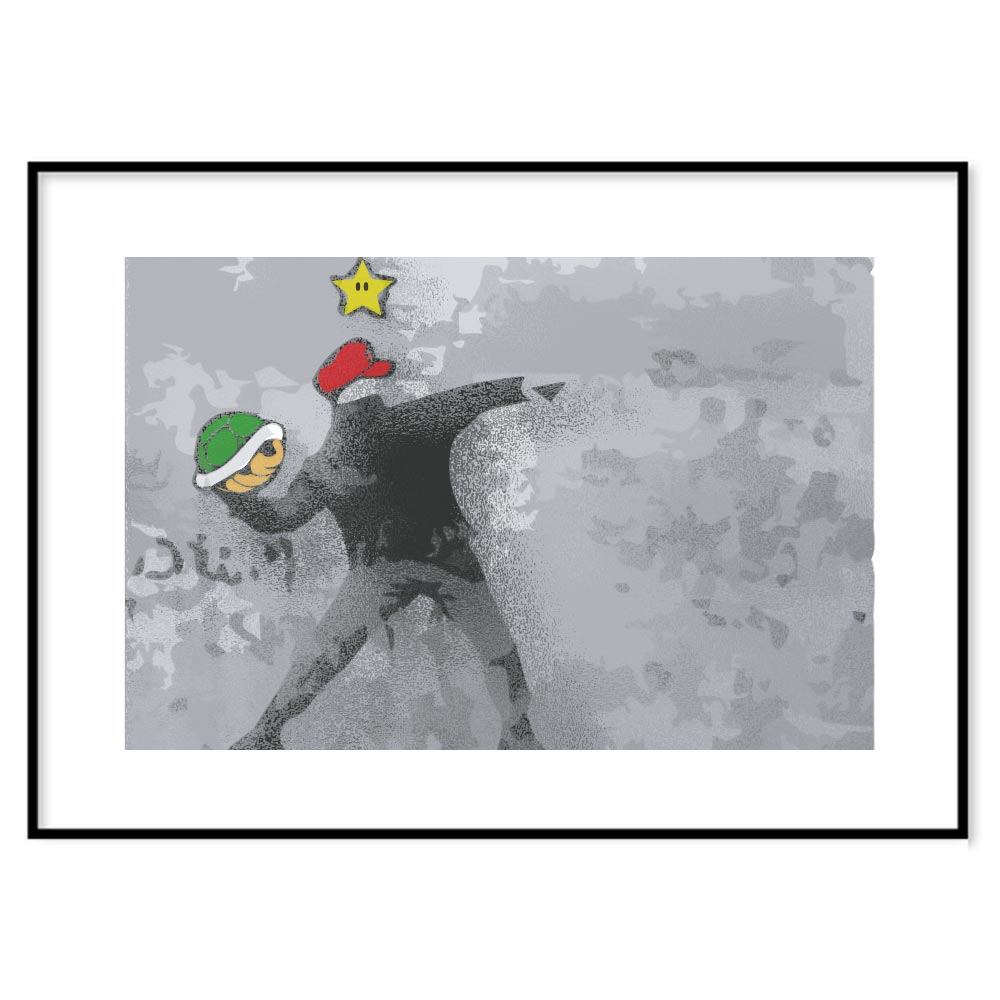 Poster Supermario Bansky