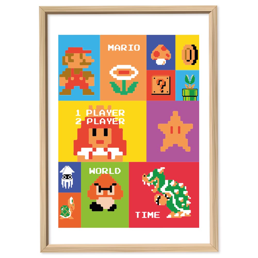 Poster Gaming Supermario retro