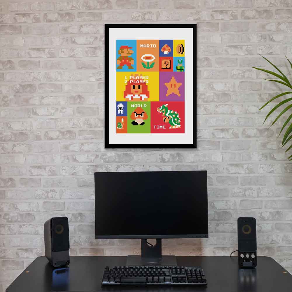 Poster Gaming Supermario retro