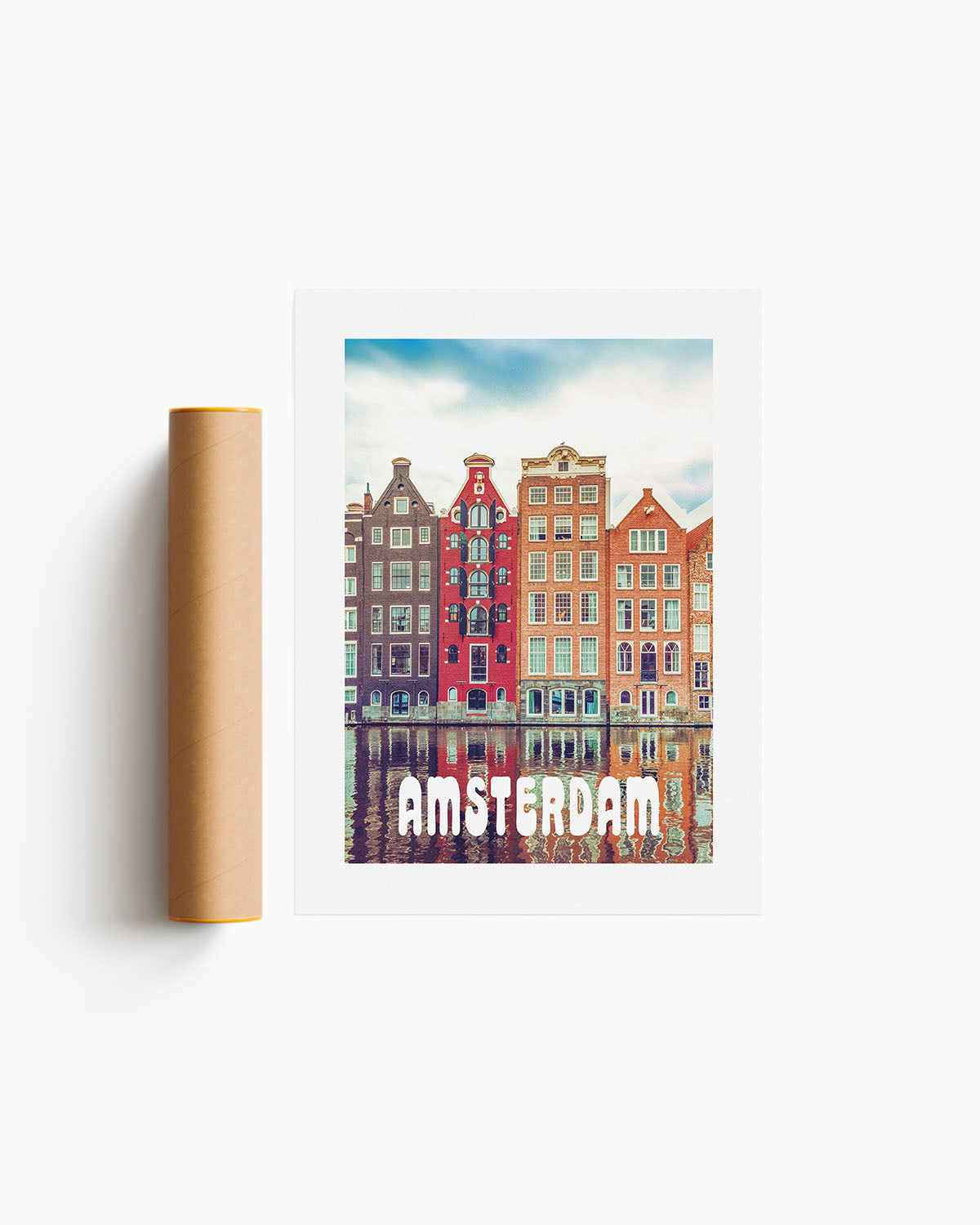 Poster city artistic Amsterdam