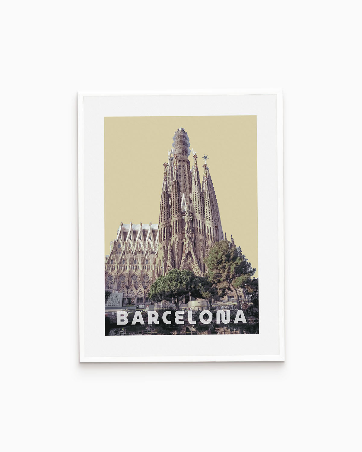 Poster city artistic Barcellona