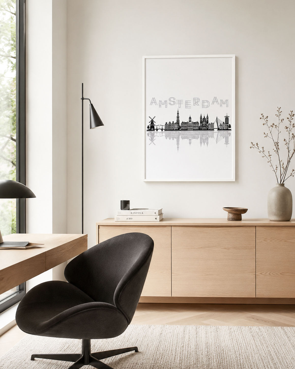 Poster Skyline Amsterdam