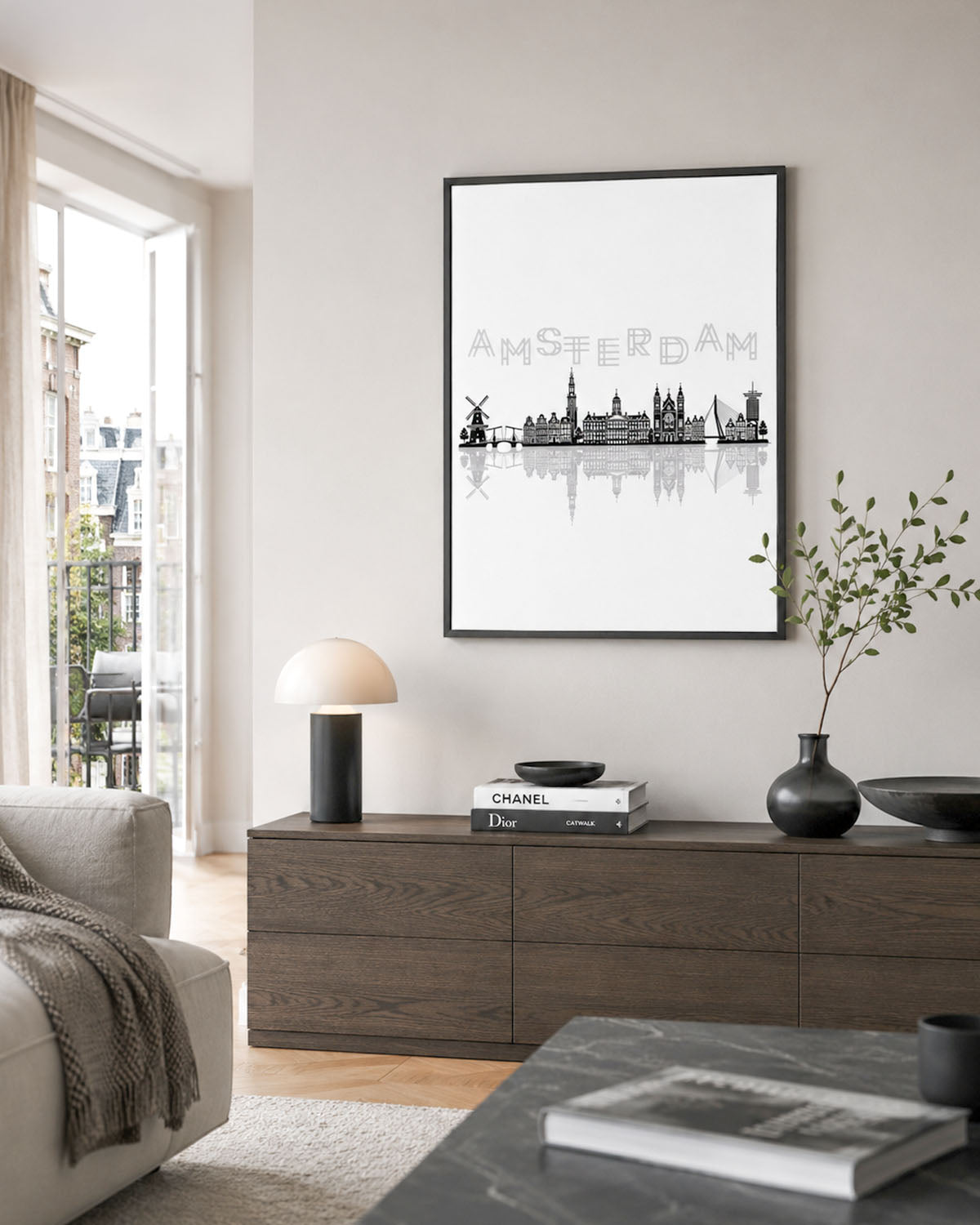 Poster Skyline Amsterdam