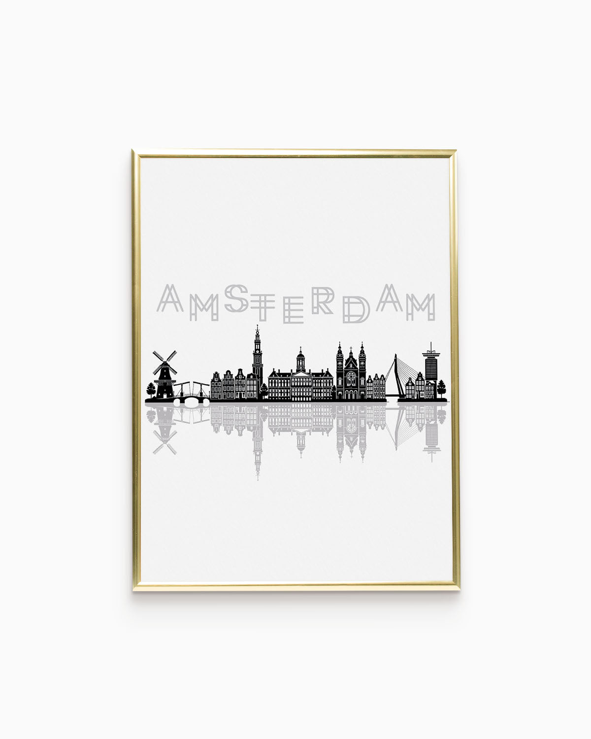 Poster Skyline Amsterdam