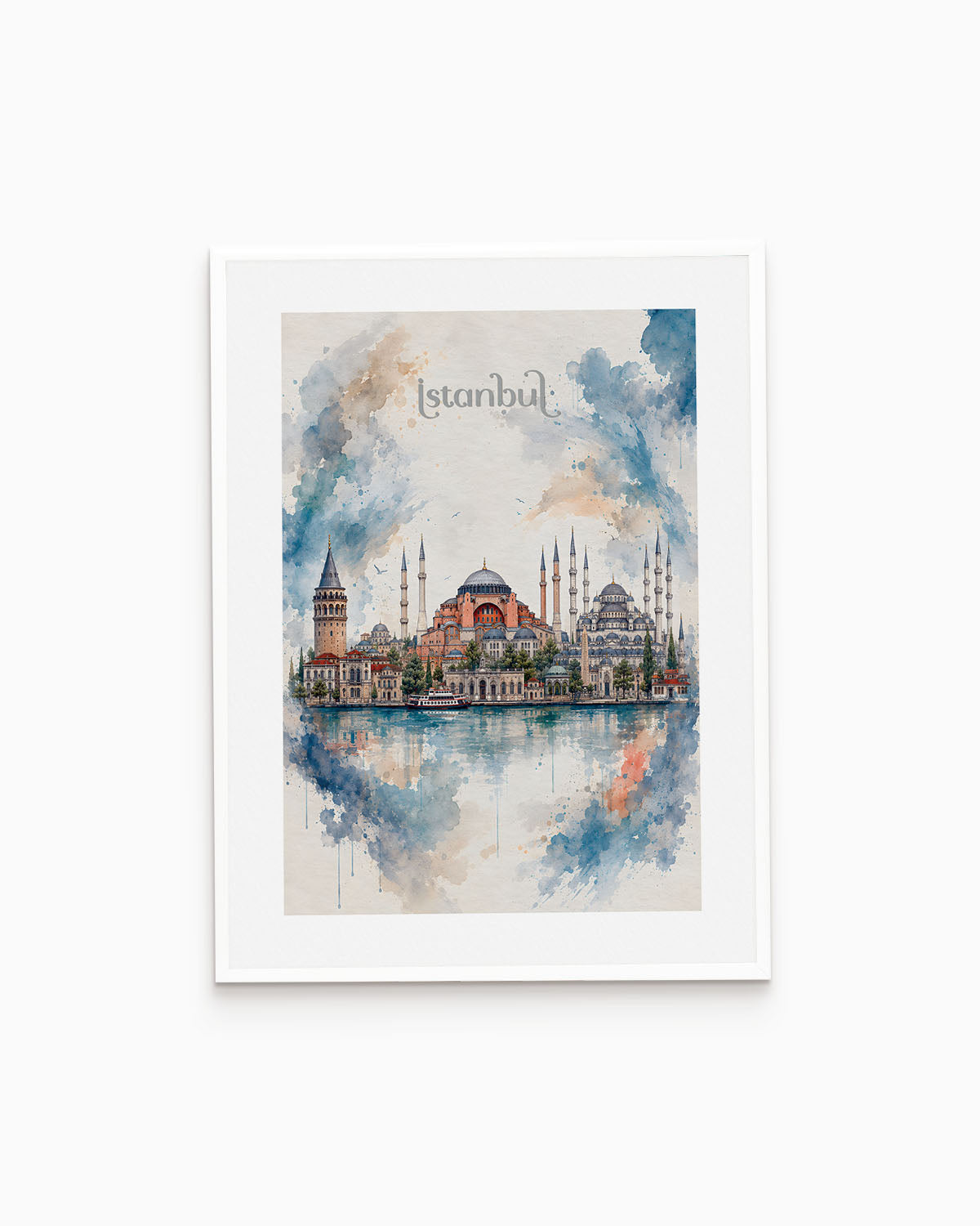 Poster city artistic Istanbul