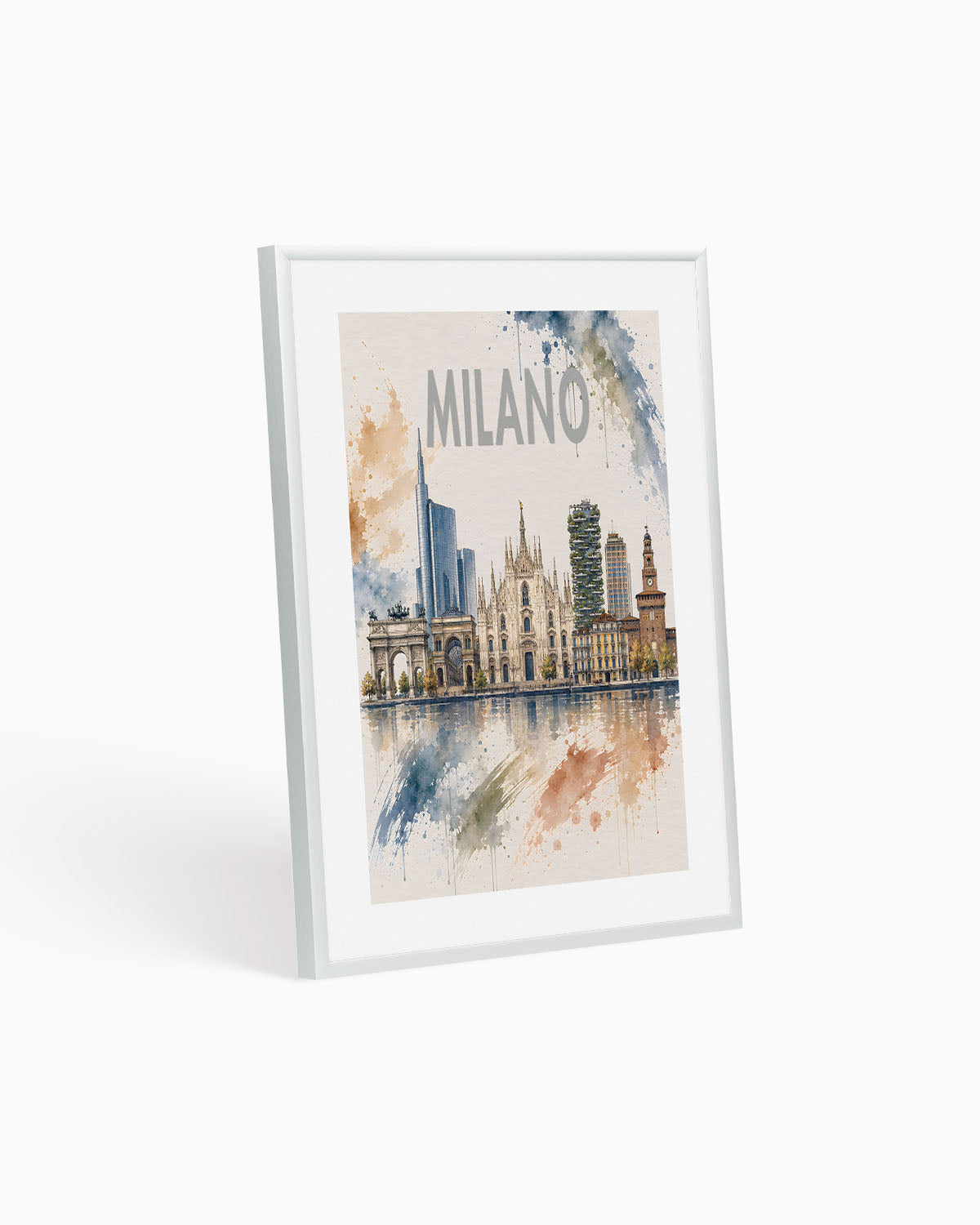 Poster city artistic Milano