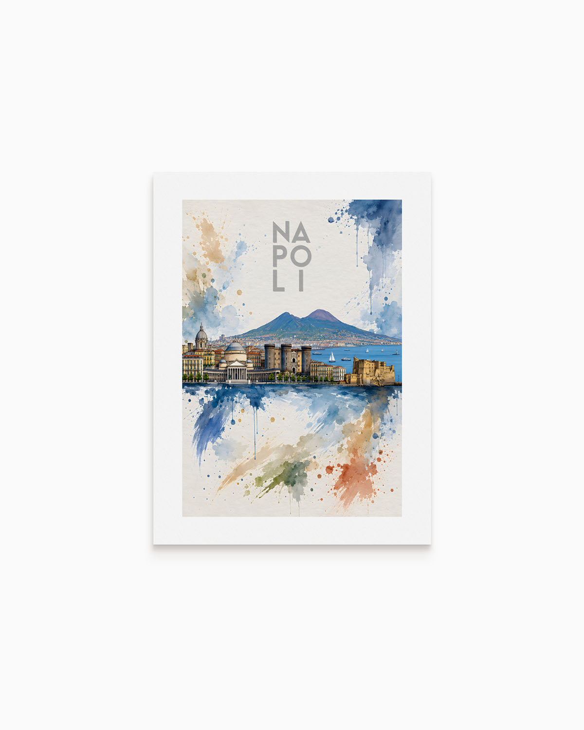 Poster city artistic Napoli