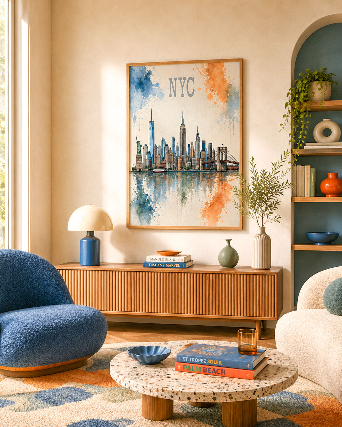 Poster city artistic New York