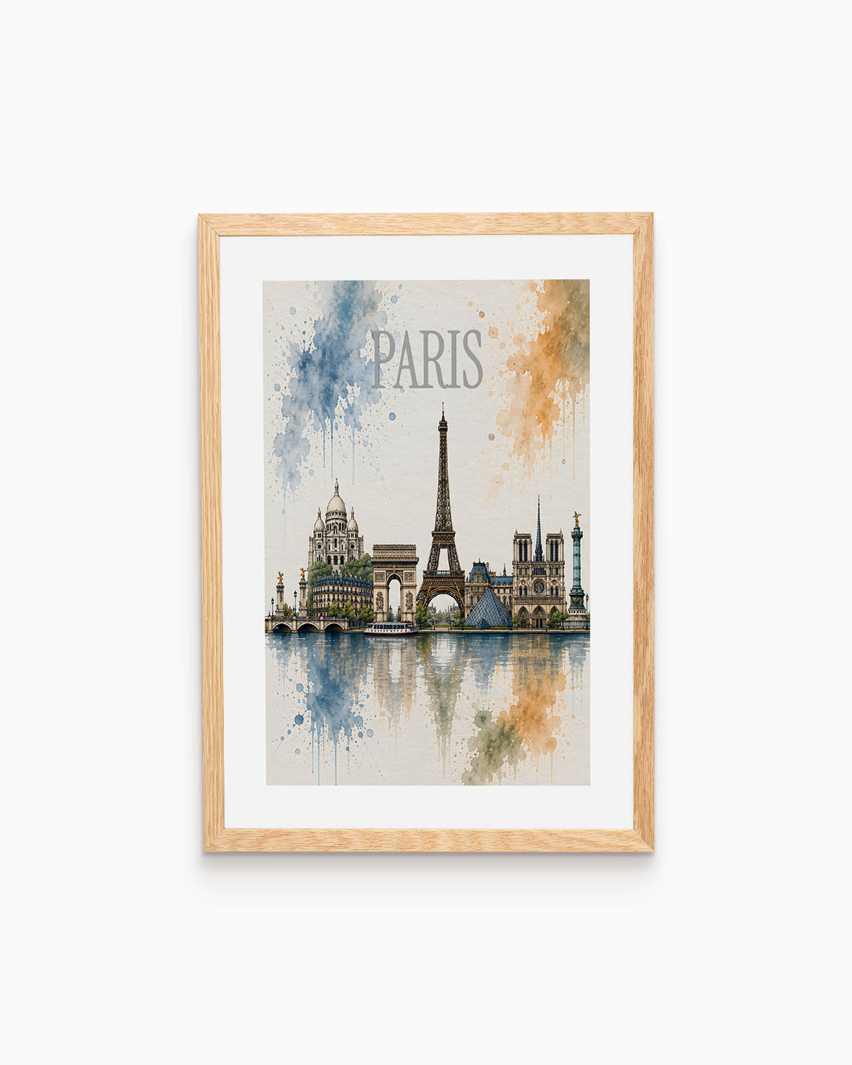 Poster city artistic Parigi