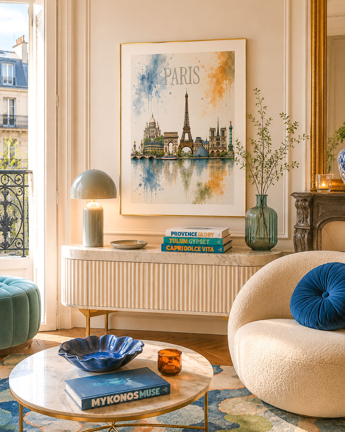 Poster city artistic Parigi
