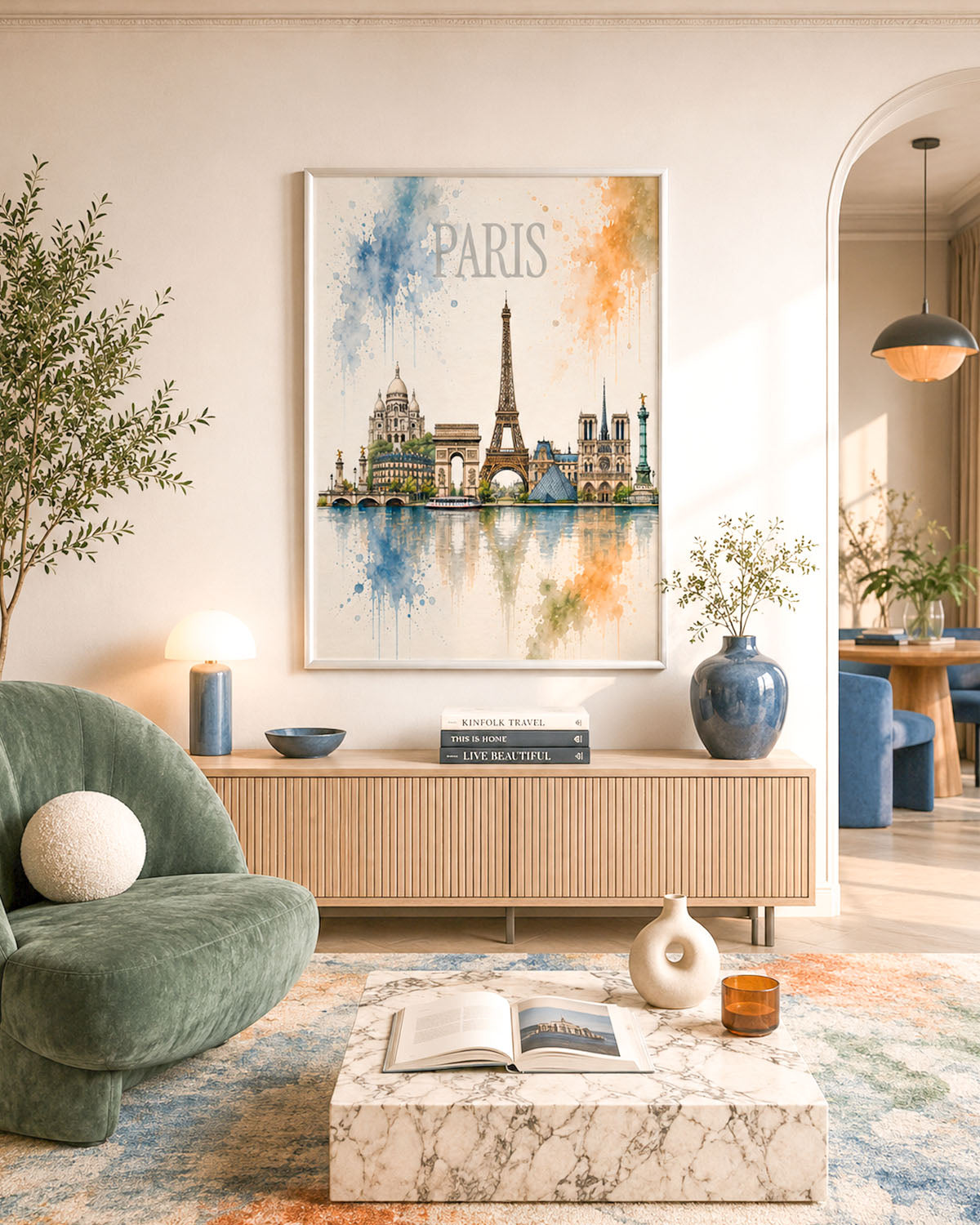 Poster city artistic Parigi