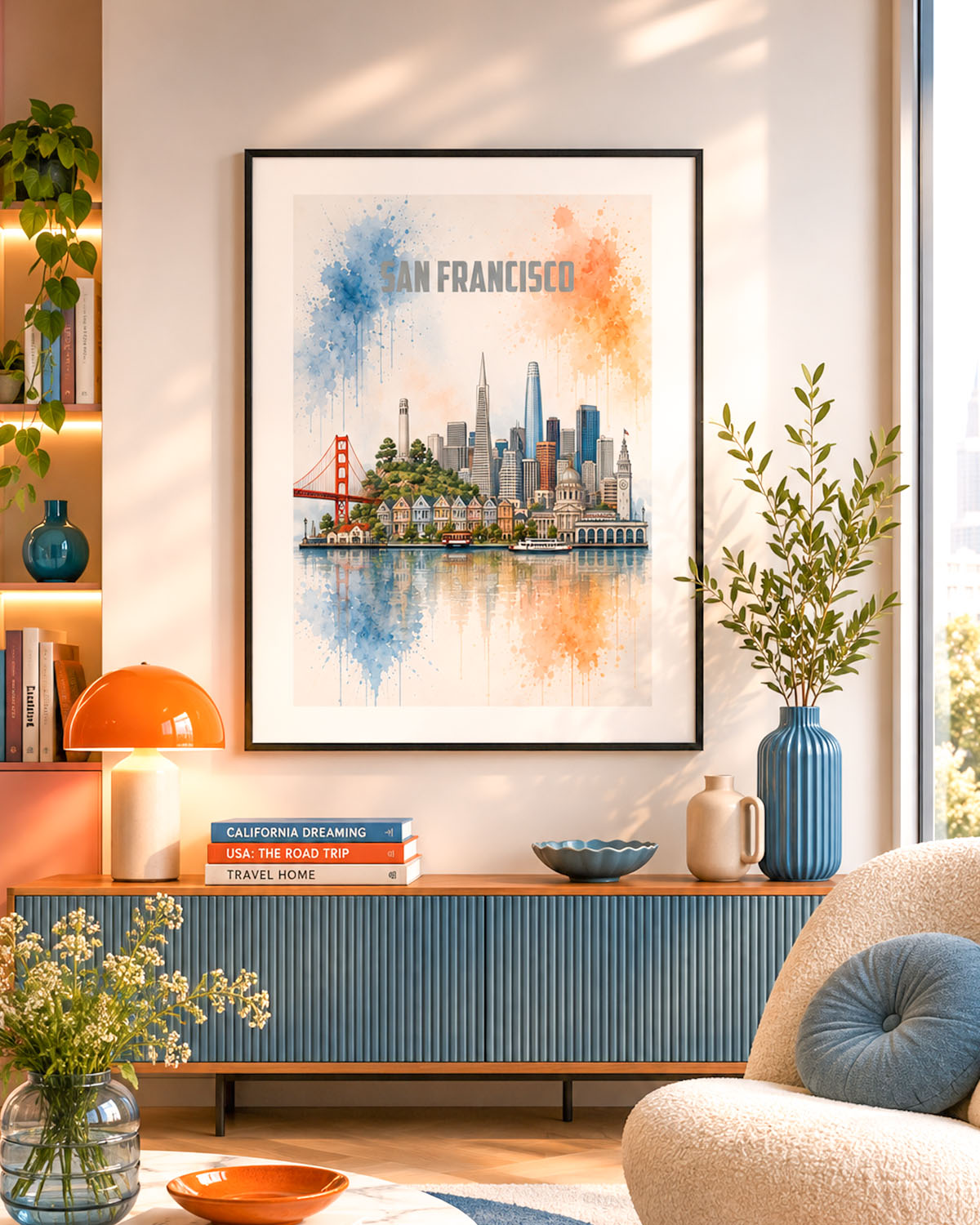 Poster city artistic San Francisco