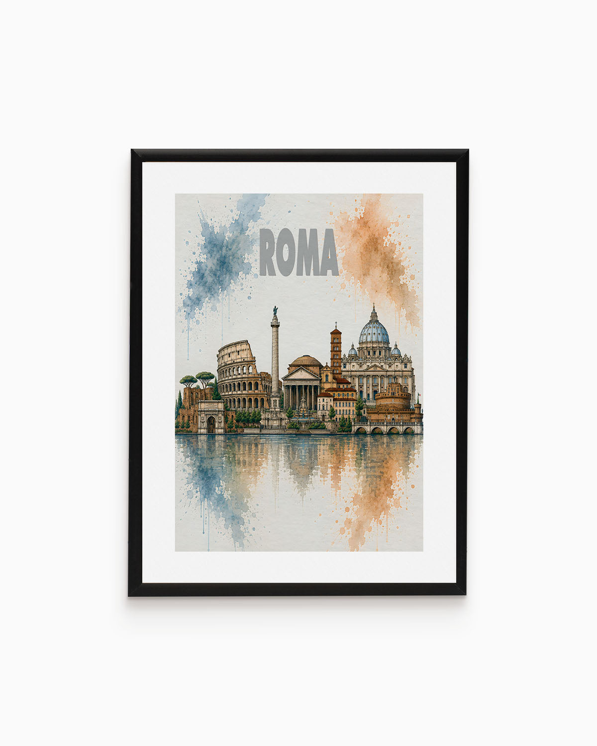 Poster city artistic Roma