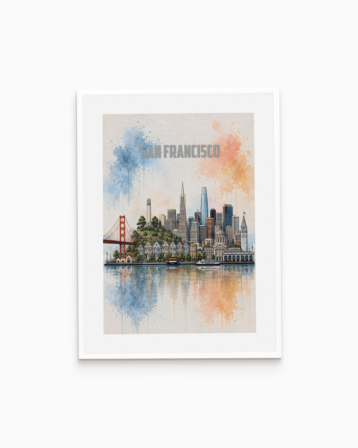 Poster city artistic San Francisco