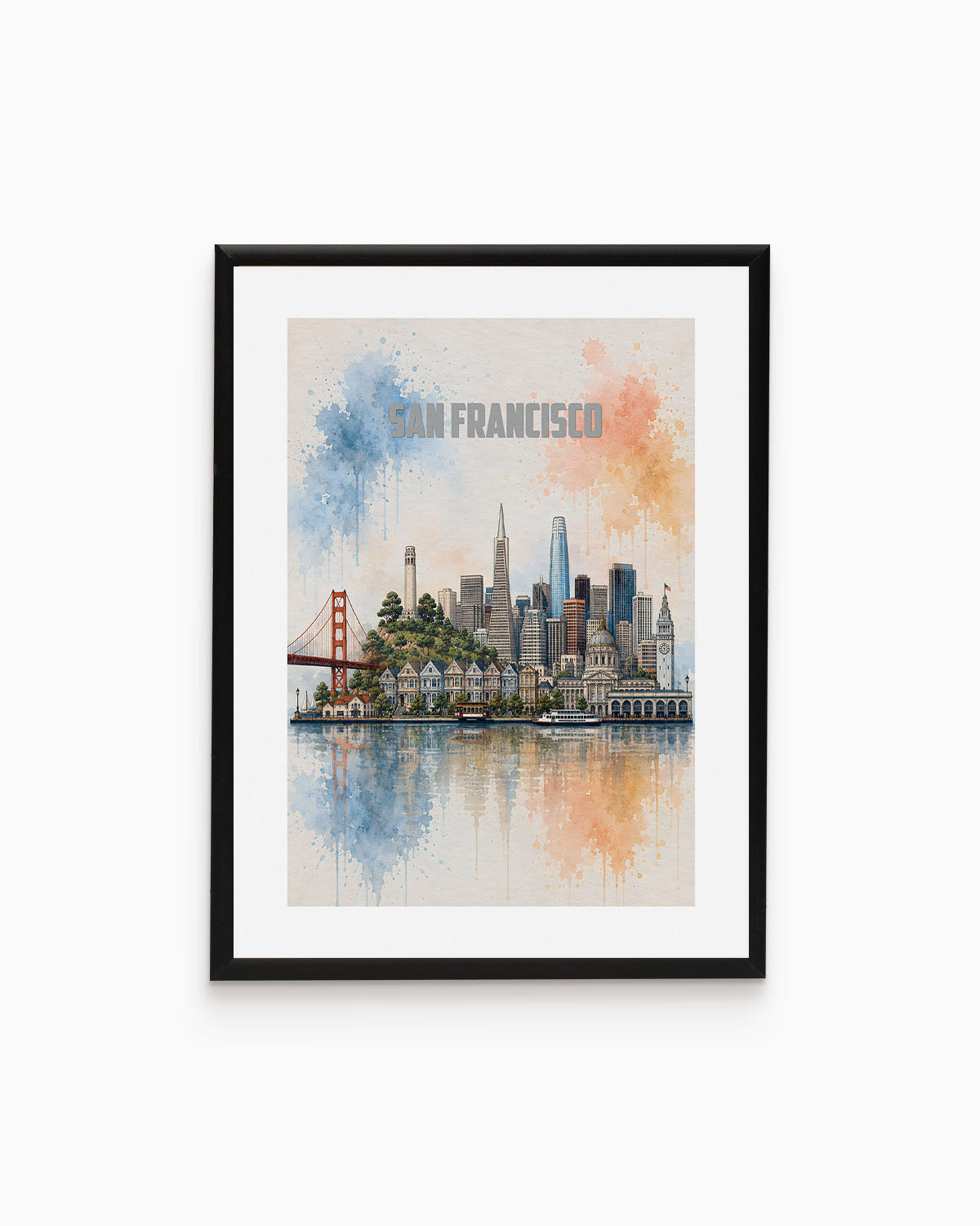 Poster city artistic San Francisco