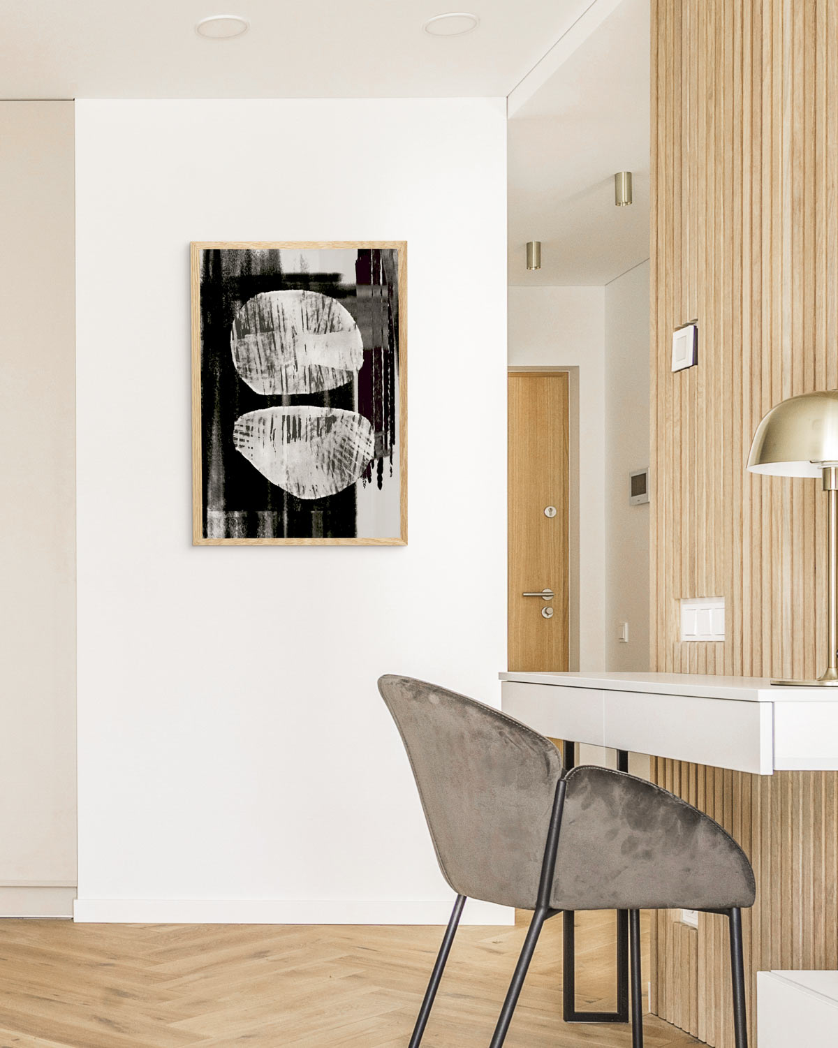 poster astratto contrasto, decorazione casa ideale per ambienti moderni