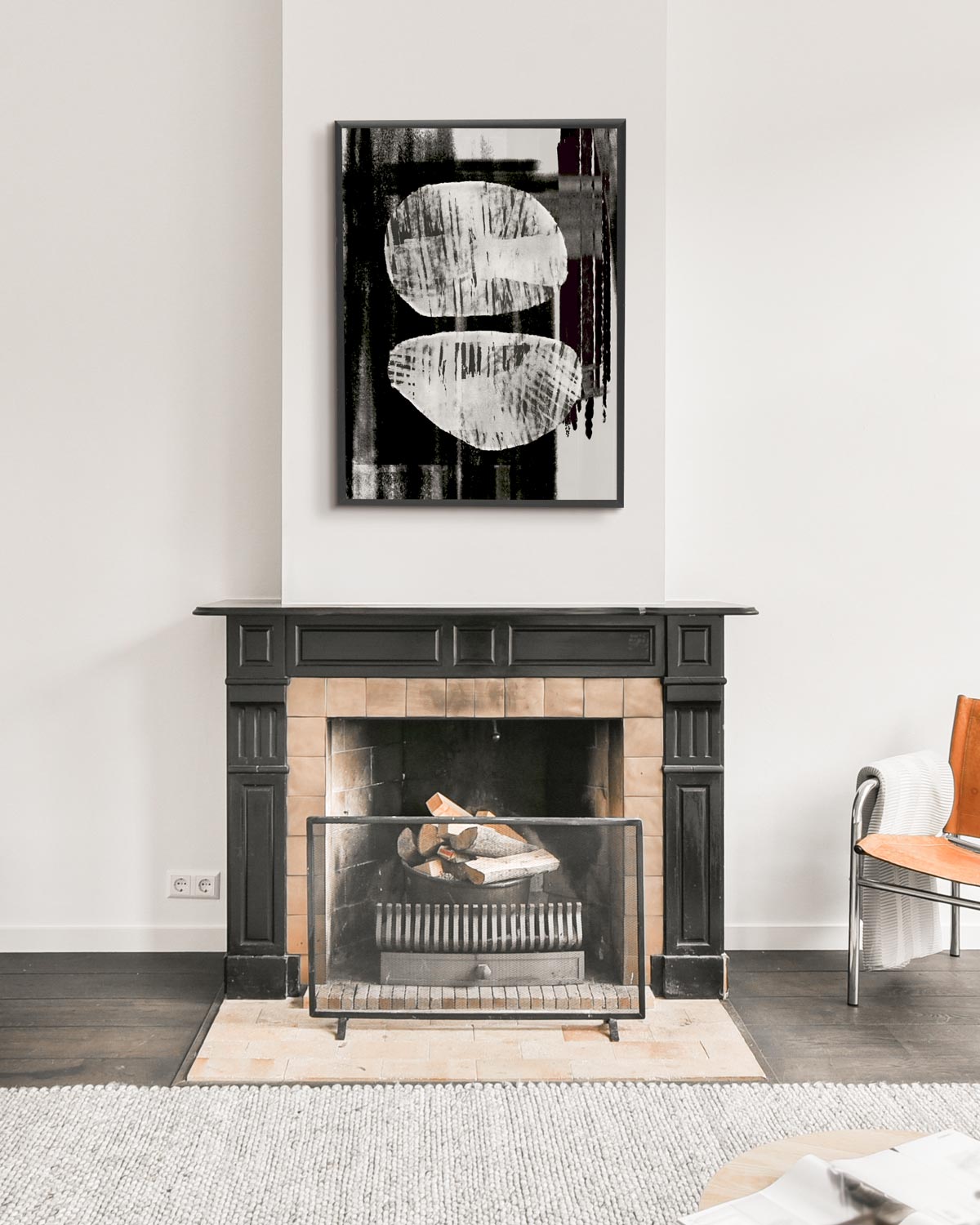 poster astratto contrasto, decorazione casa ideale per ambienti moderni