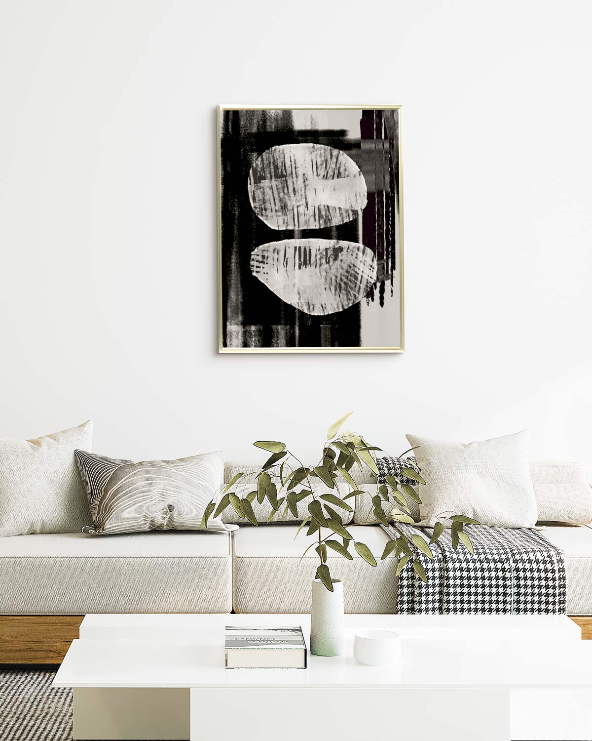 poster astratto contrasto, decorazione casa ideale per ambienti moderni