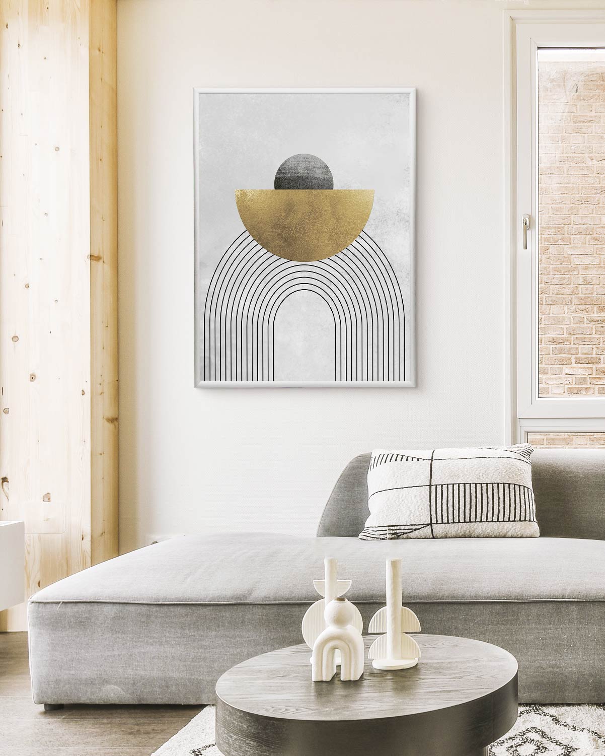 poster astratto eclissi, decorazione casa ideale per ambienti moderni