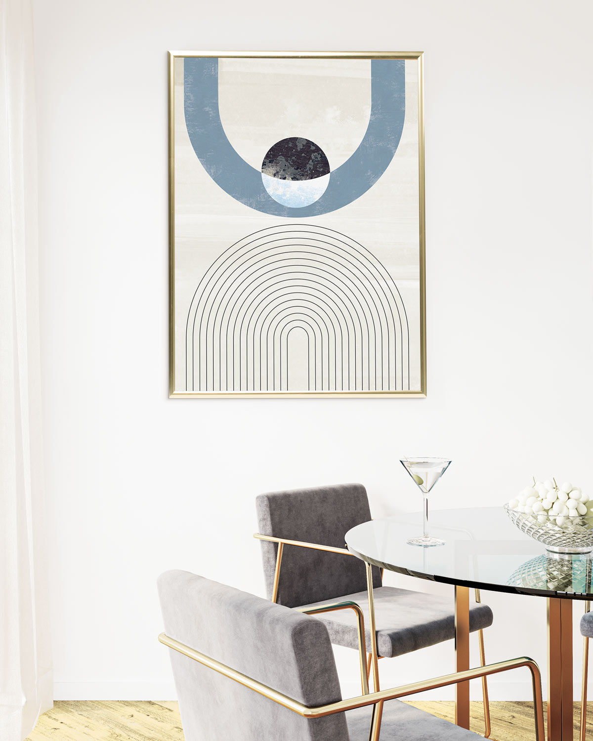 poster astratto sospeso, decorazione casa ideale per ambienti moderni