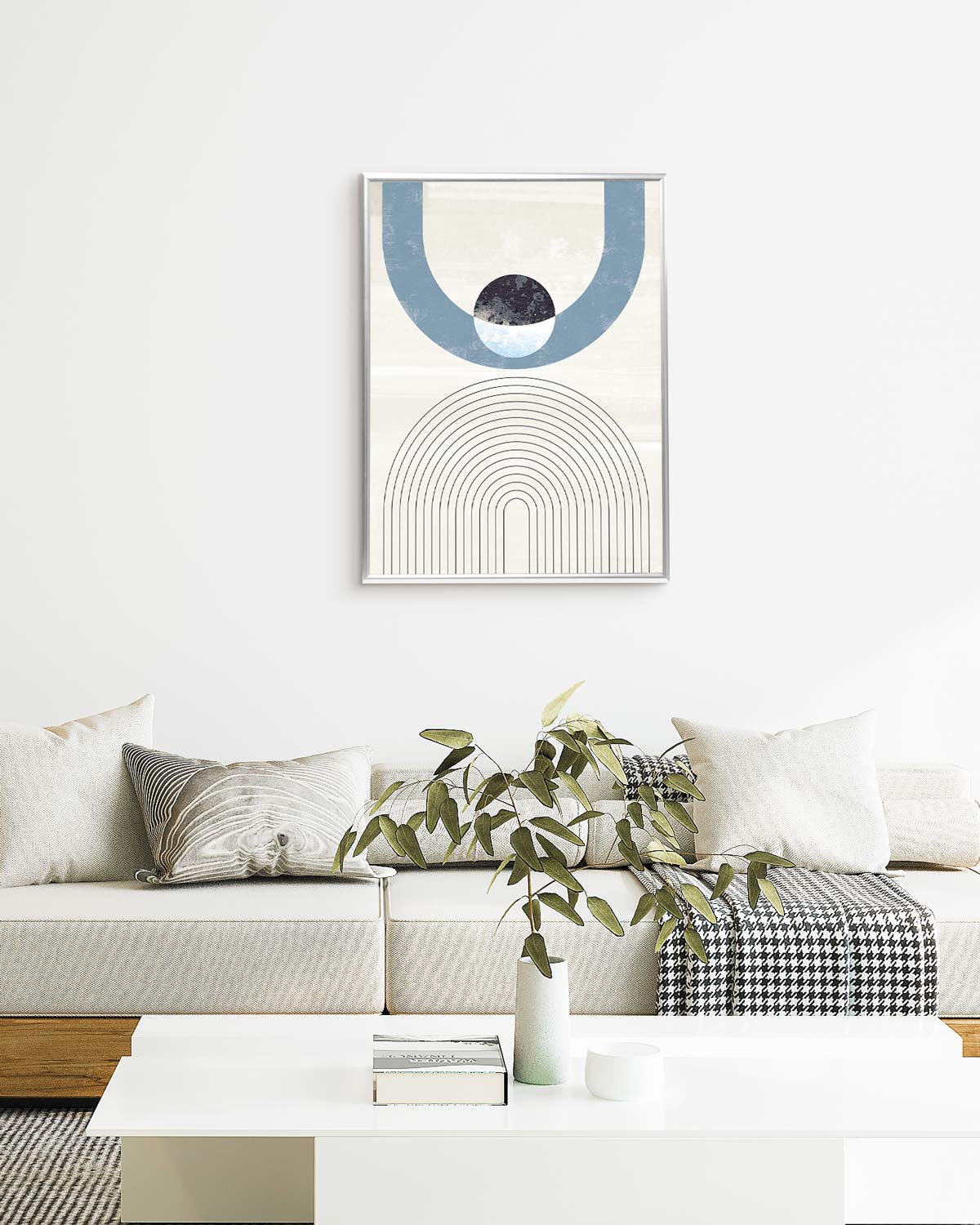 poster astratto sospeso, decorazione casa ideale per ambienti moderni