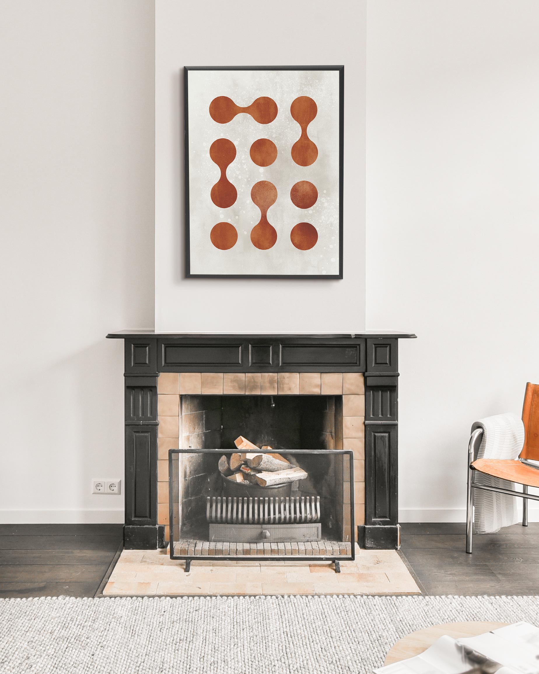 poster astratto connessioni, decorazione casa ideale per ambienti moderni