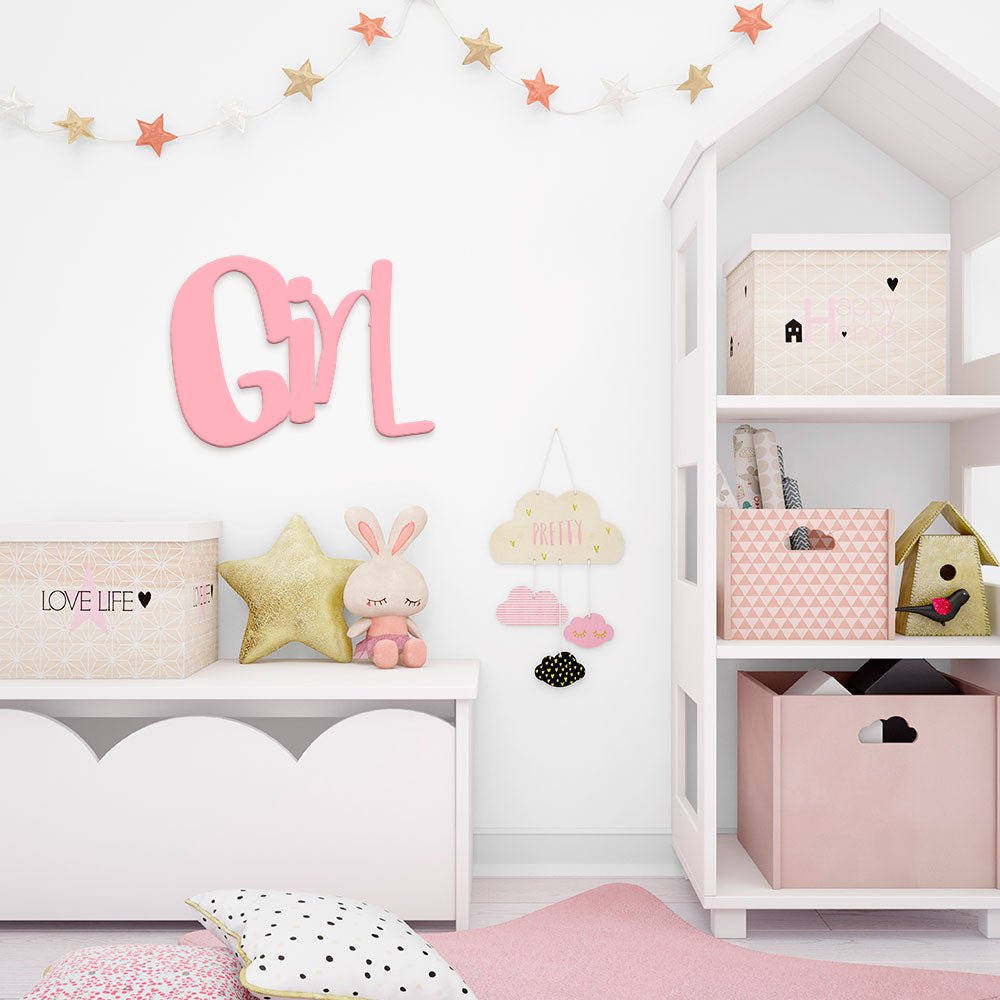 Scritta in legno Kids Girl