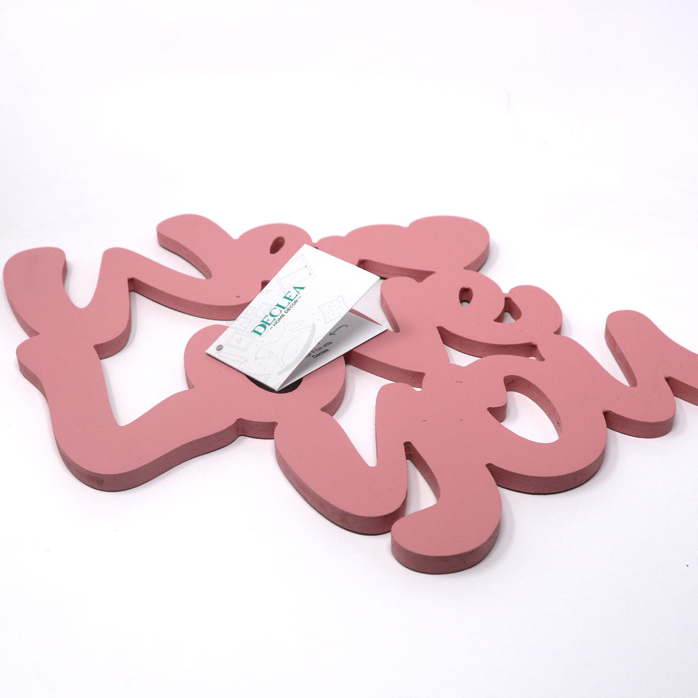 Scritta in legno Kids We Love you