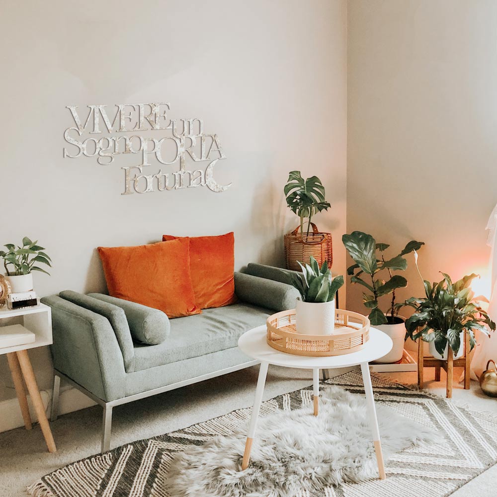 Scritta in Legno Vivere un Sogno