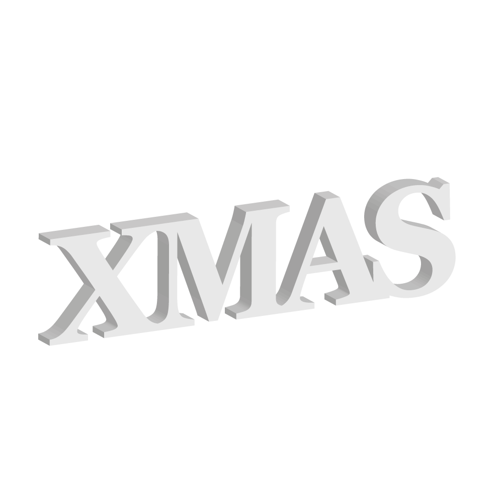 Targa da appoggio XMAS