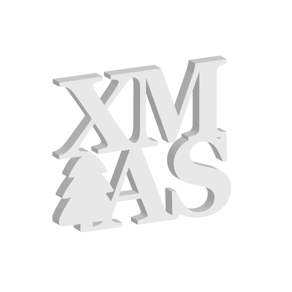 Targa da appoggio Xmas Tree