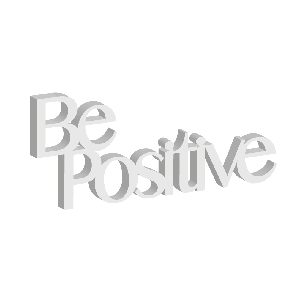 Targa in Legno - Be Positive
