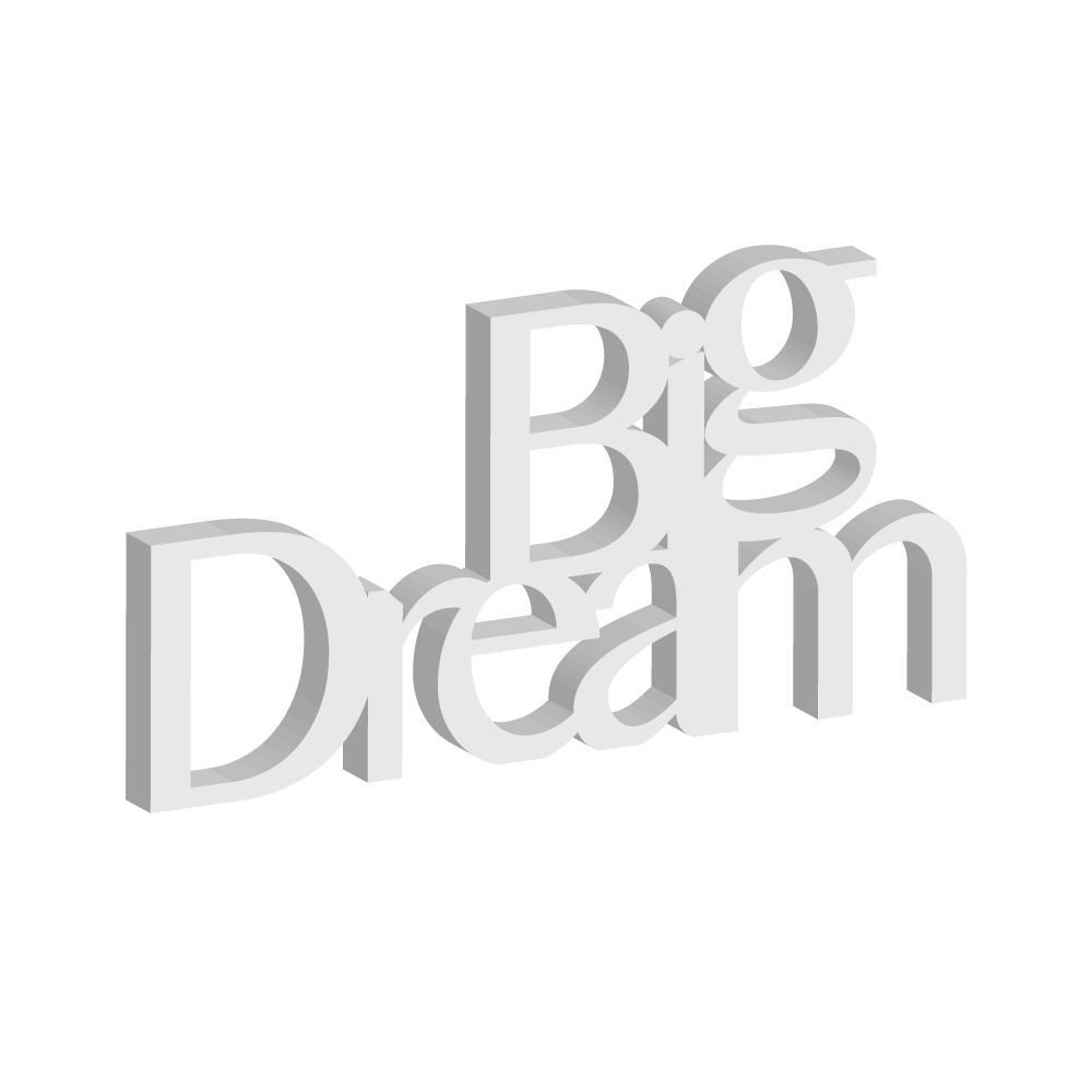 Targa in Legno - Big Dream