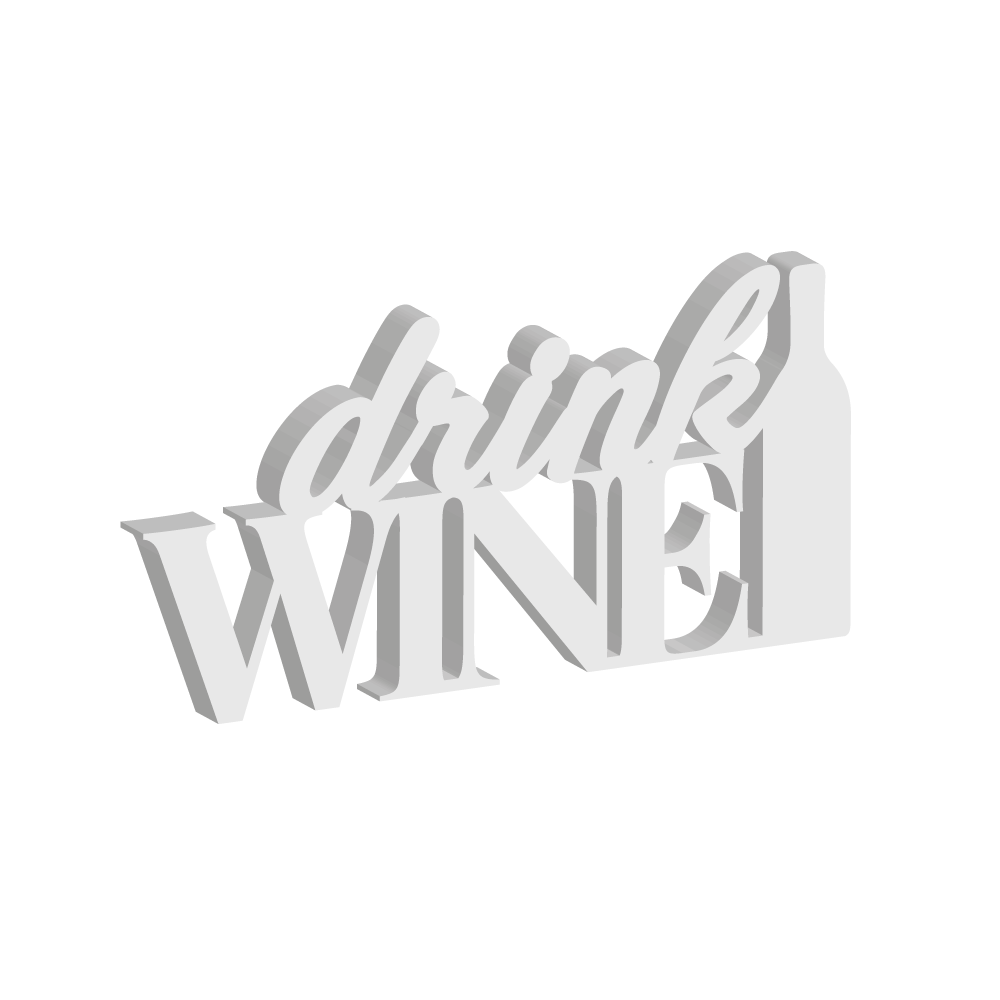 Targa da Appoggio Drink Wine