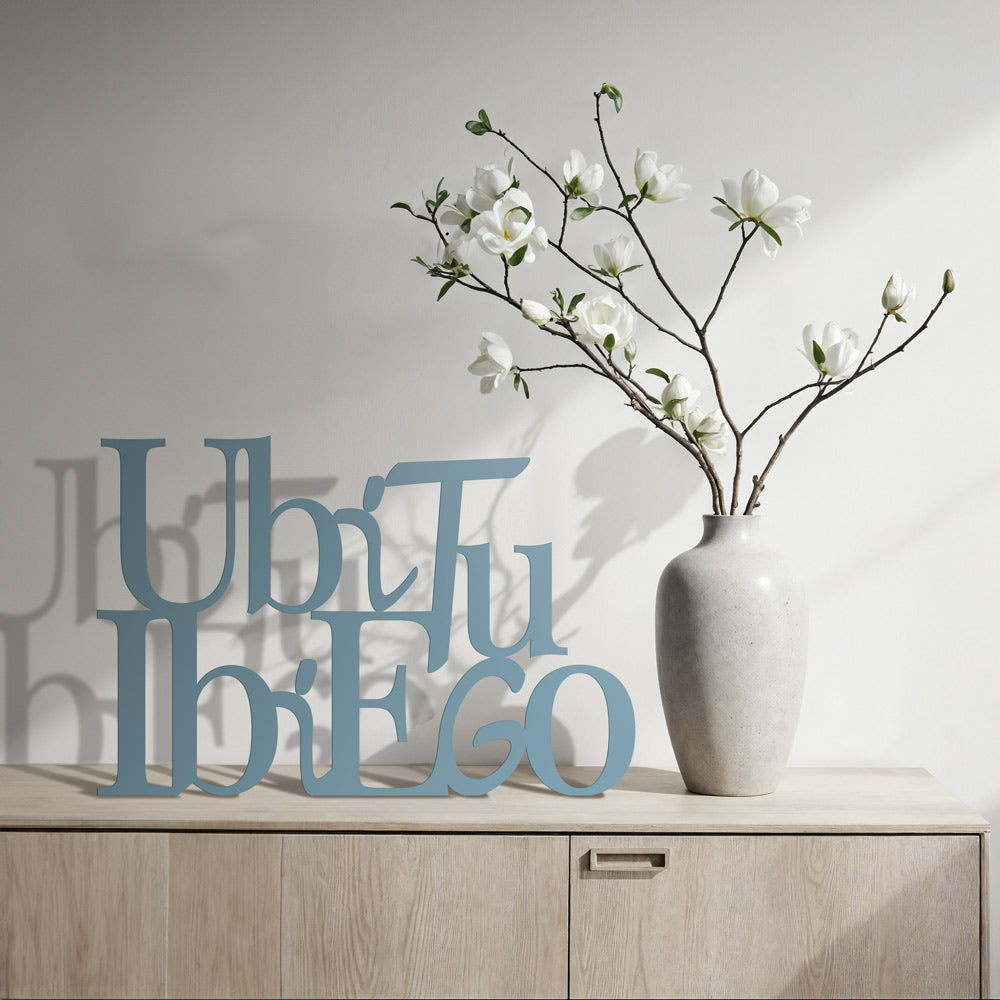 Targa in Legno Ubi tu ibi ego