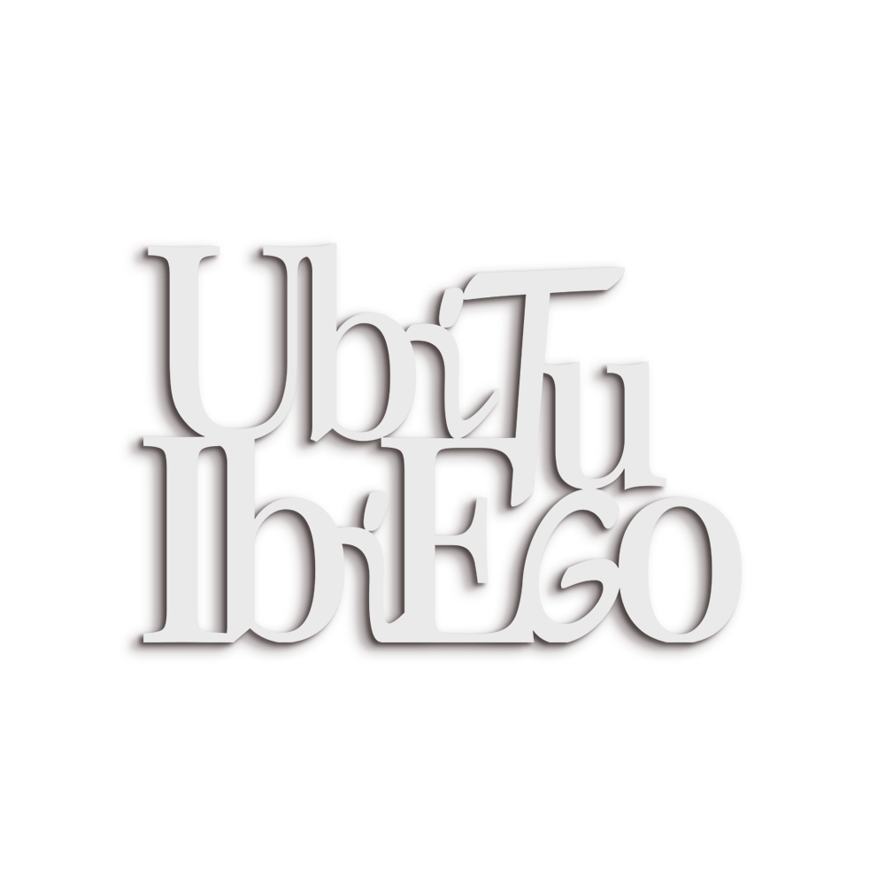 Targa in Legno Ubi tu ibi ego
