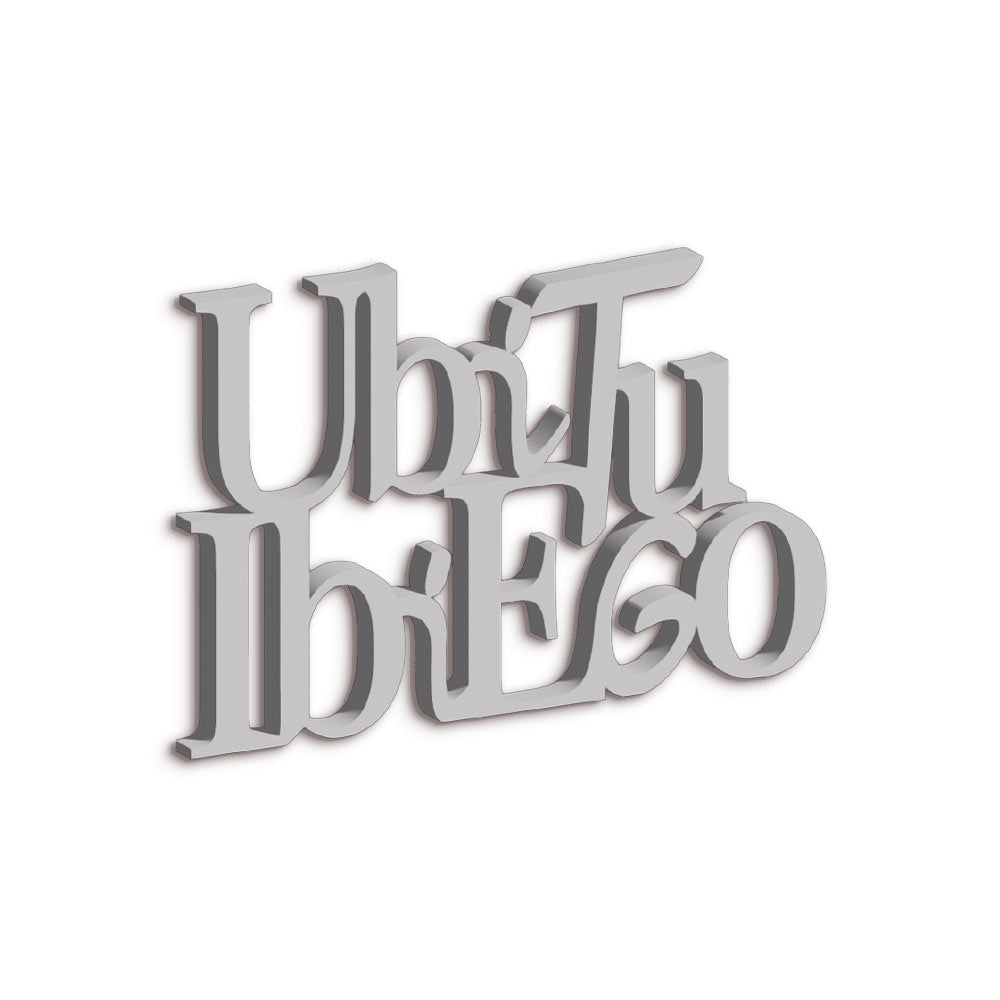 Targa in Legno Ubi tu ibi ego
