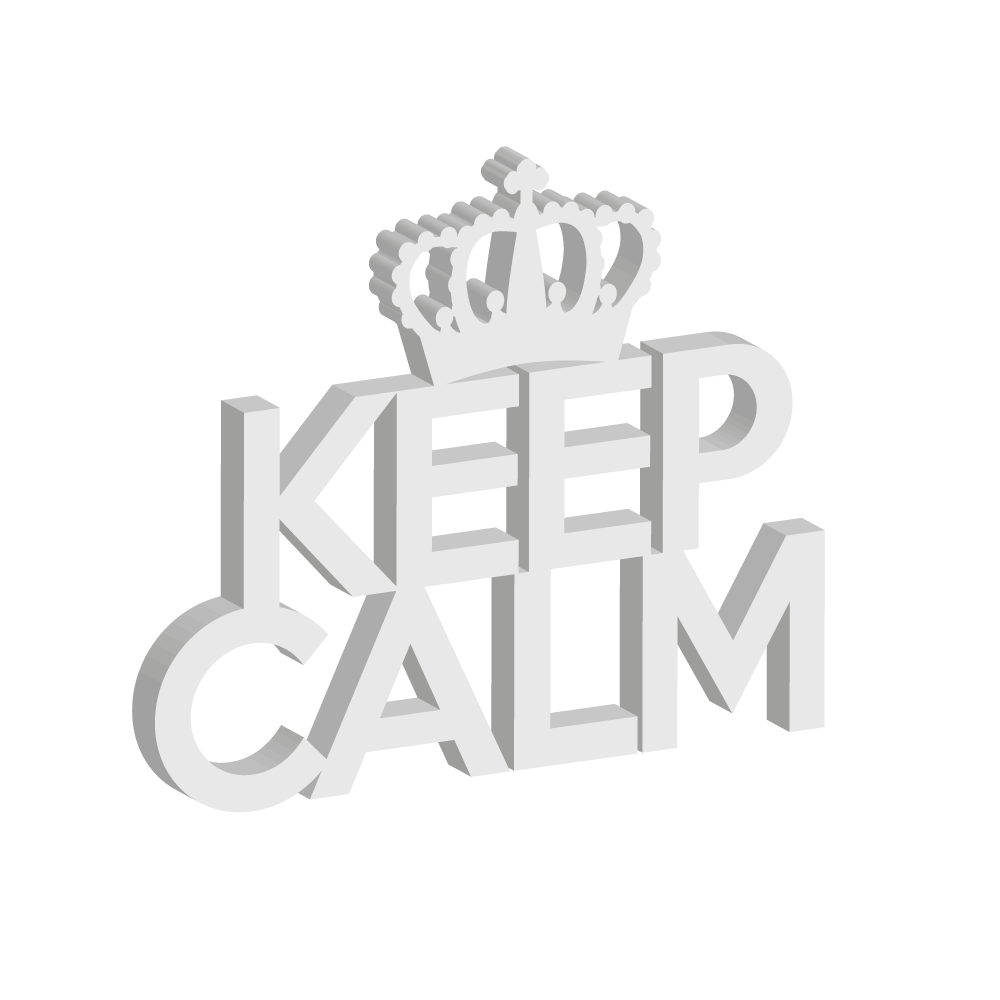Targa in Legno - Keep Calm