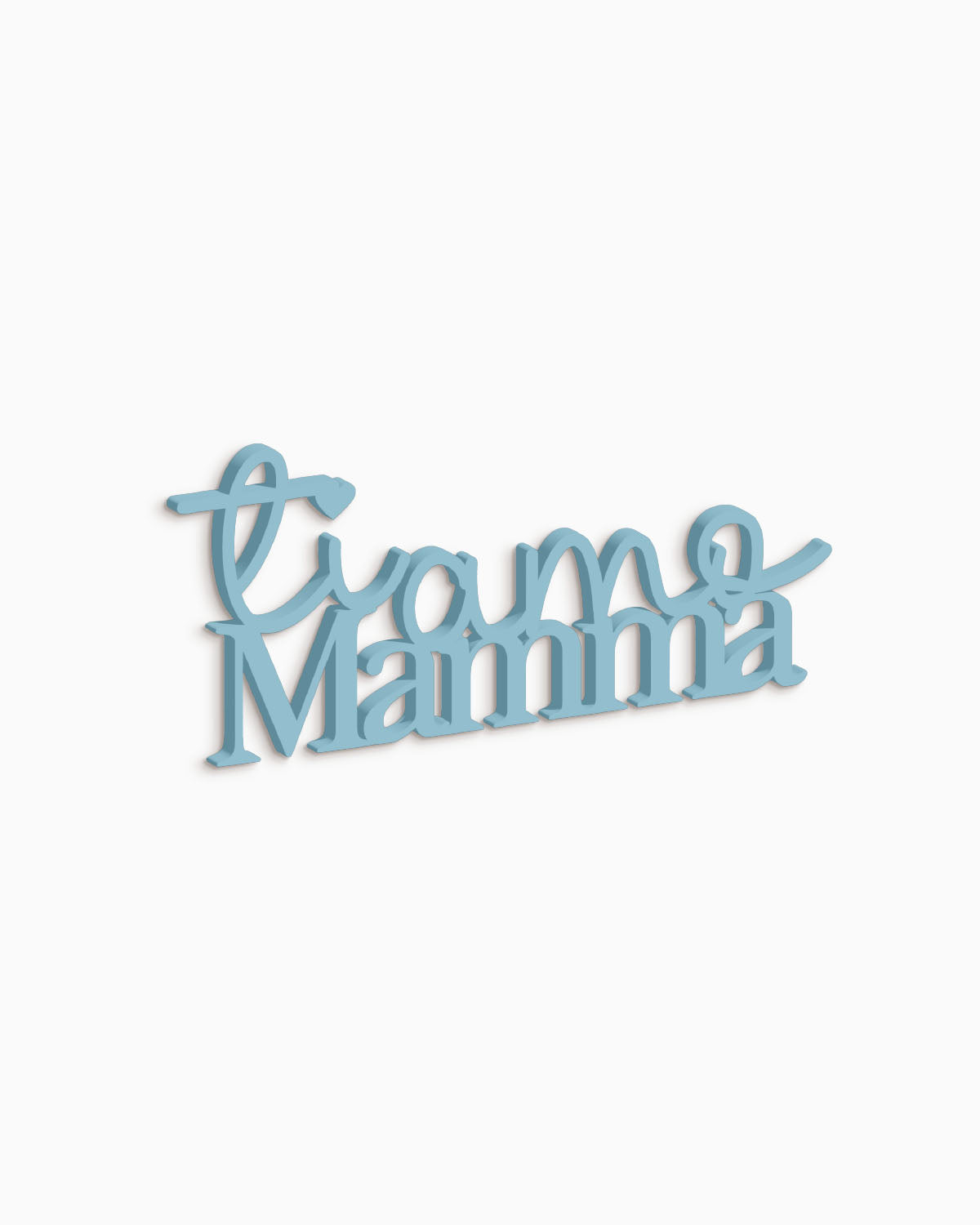 Targa in Legno Ti Amo Mamma