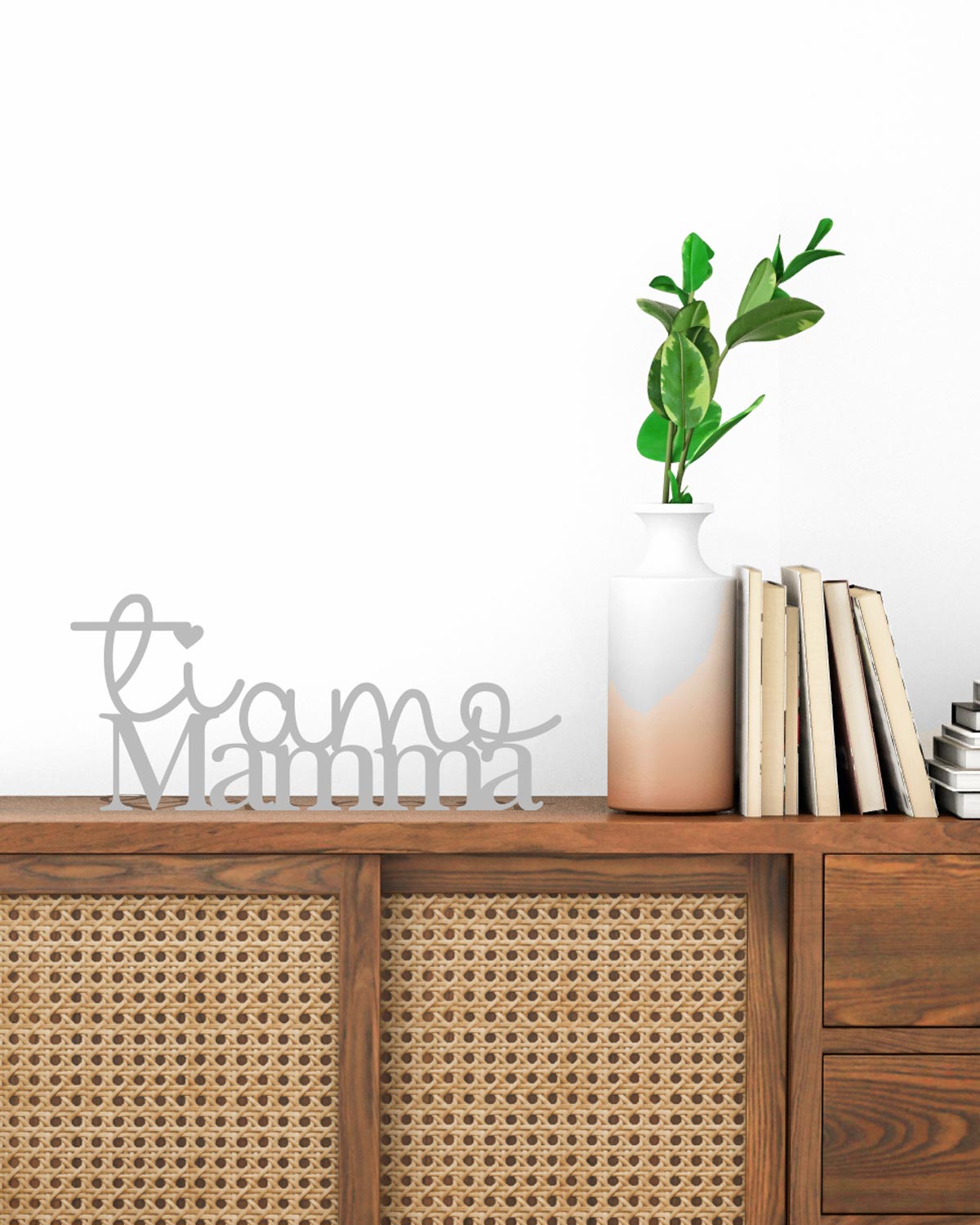 Targa in Legno Ti Amo Mamma