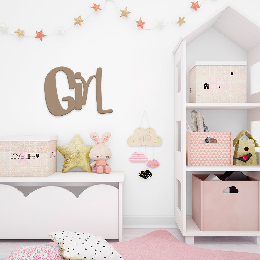 Scritta in legno Kids Girl