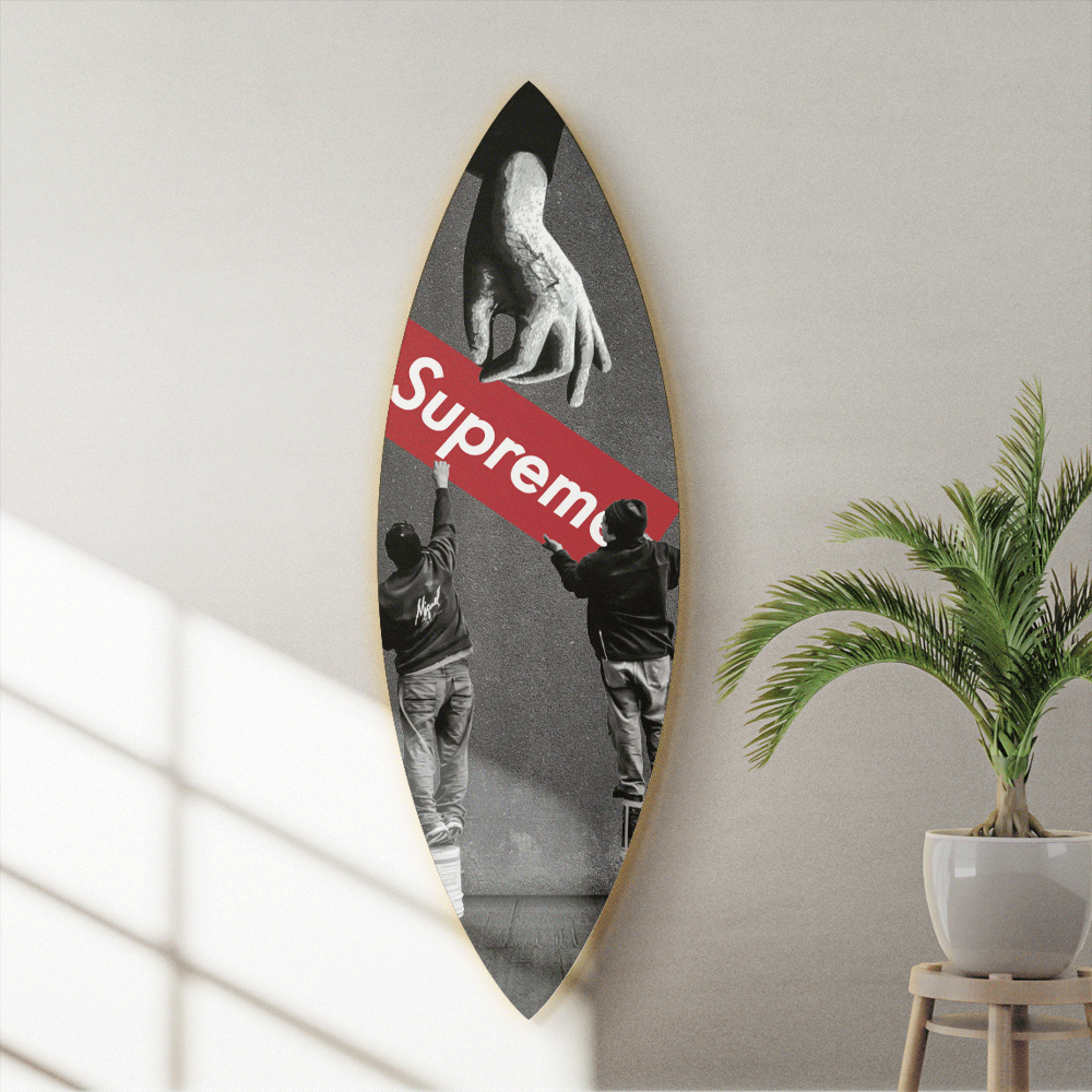 Round noticeboard shelf