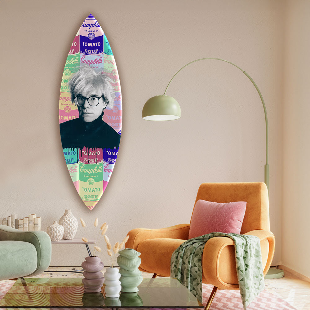 Round noticeboard shelf