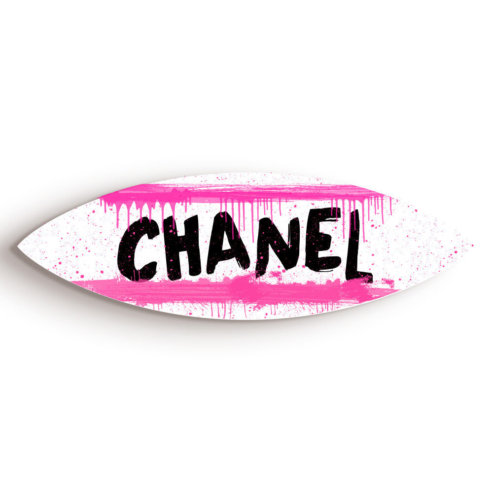 Surfboard Pink Drip