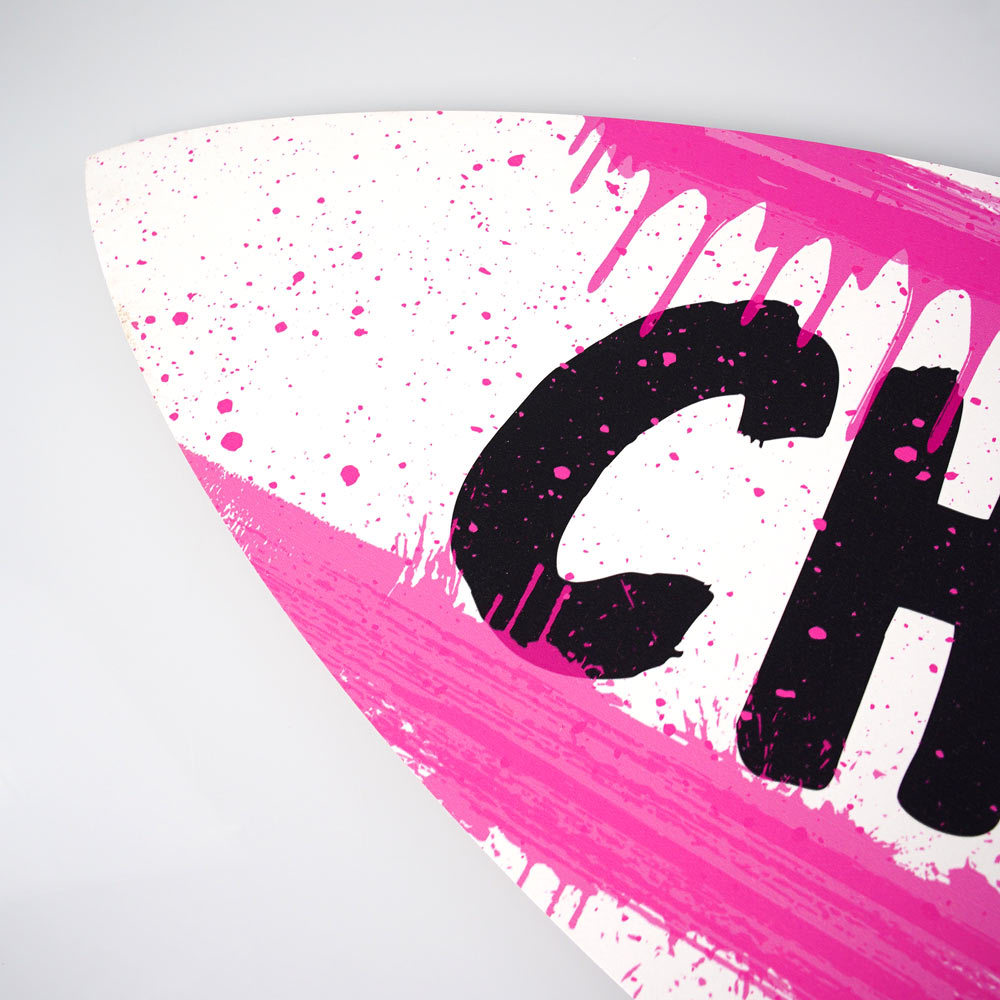 Surfboard Pink Drip