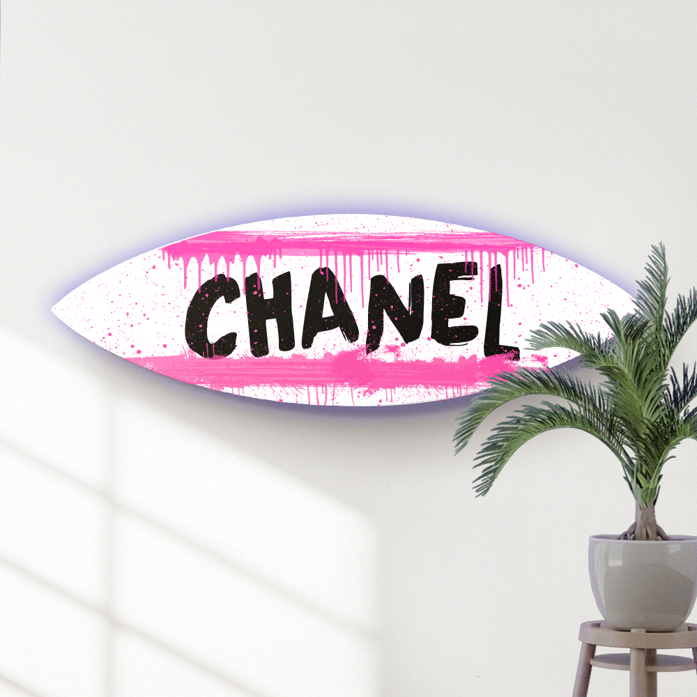 Surfboard Pink Drip