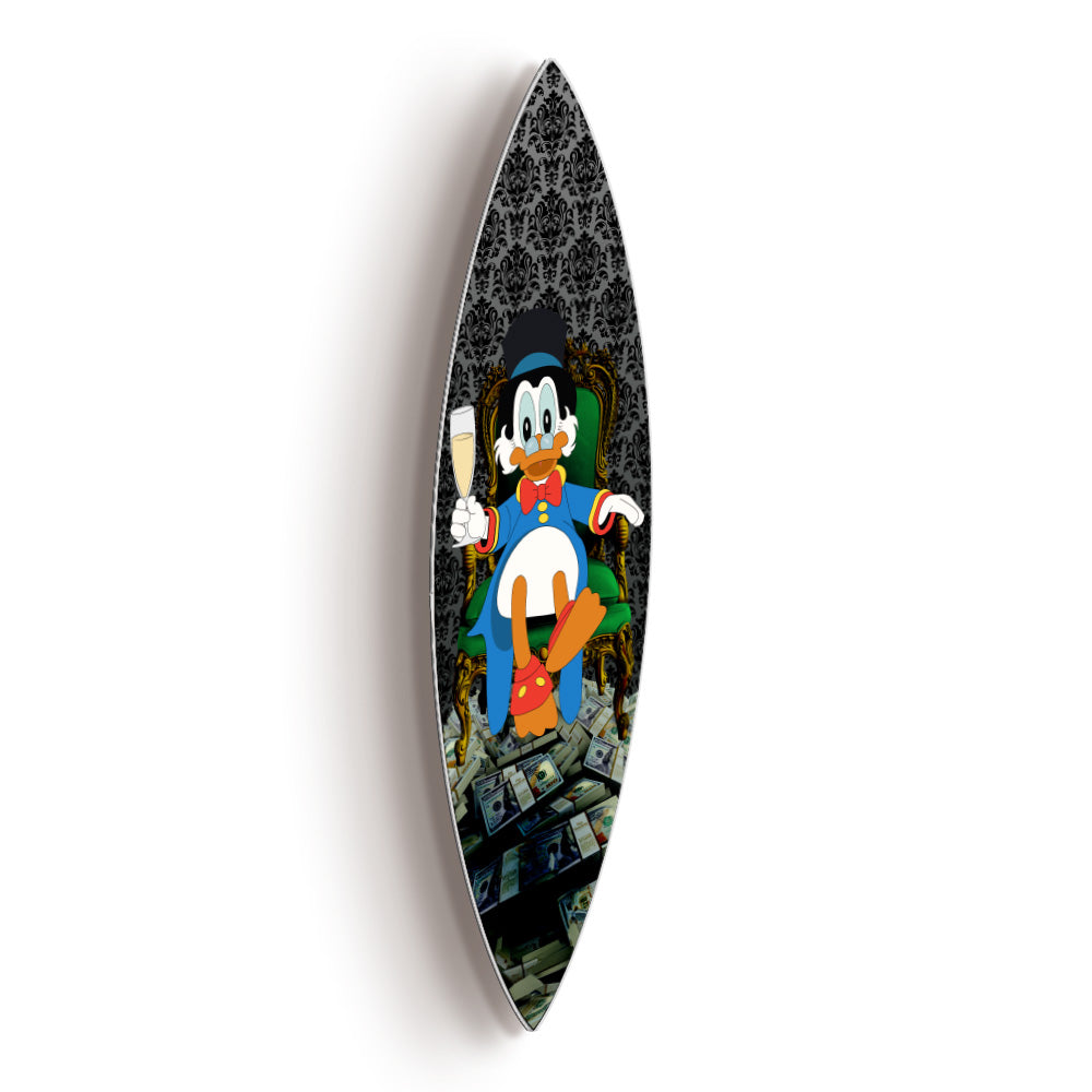 Surfboard Save water, drink champagne